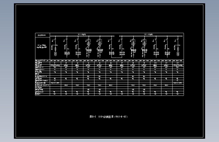 图20-2  10kV系统配置图（PB-5-D1-02）