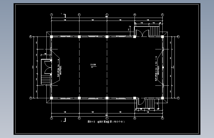 图20-18  建筑平面布置图（PB-5-T-01）