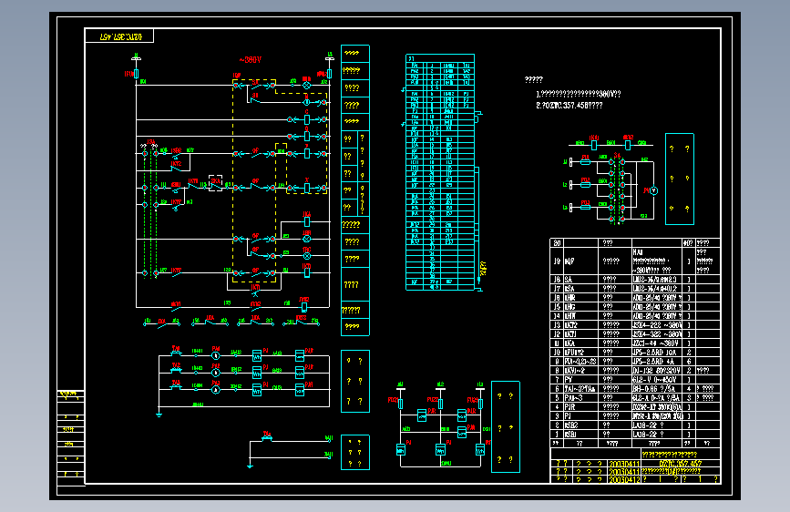 457NA1单母运行自投自复1进线380