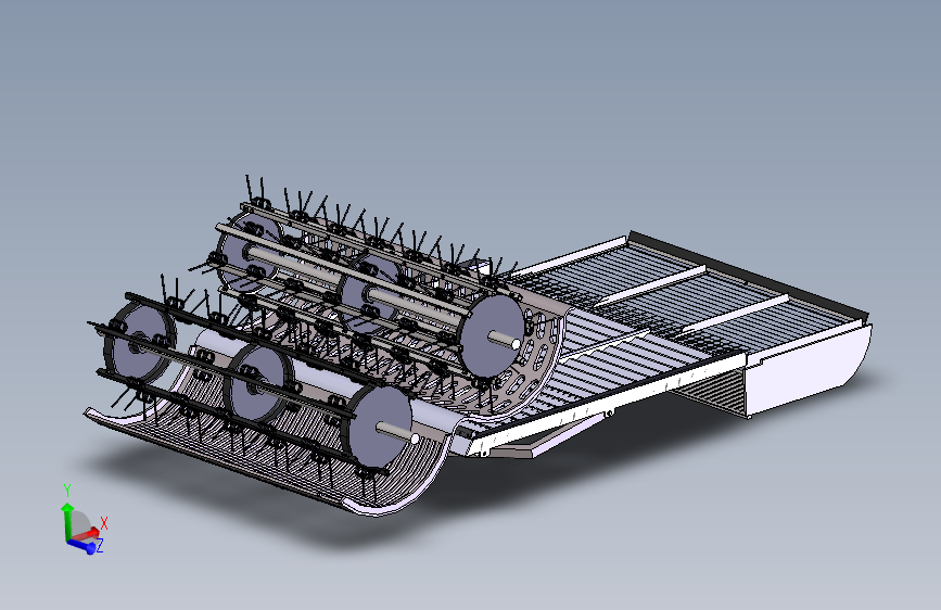 花生收获机内部结构