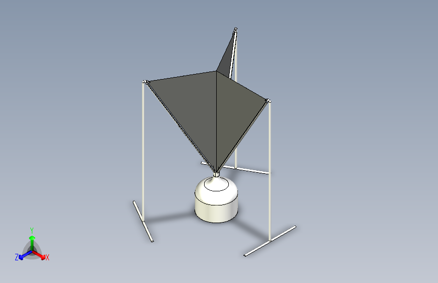 雾气淡水收集器   Inventor STEP