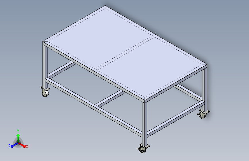钢制移动工作台  IGES