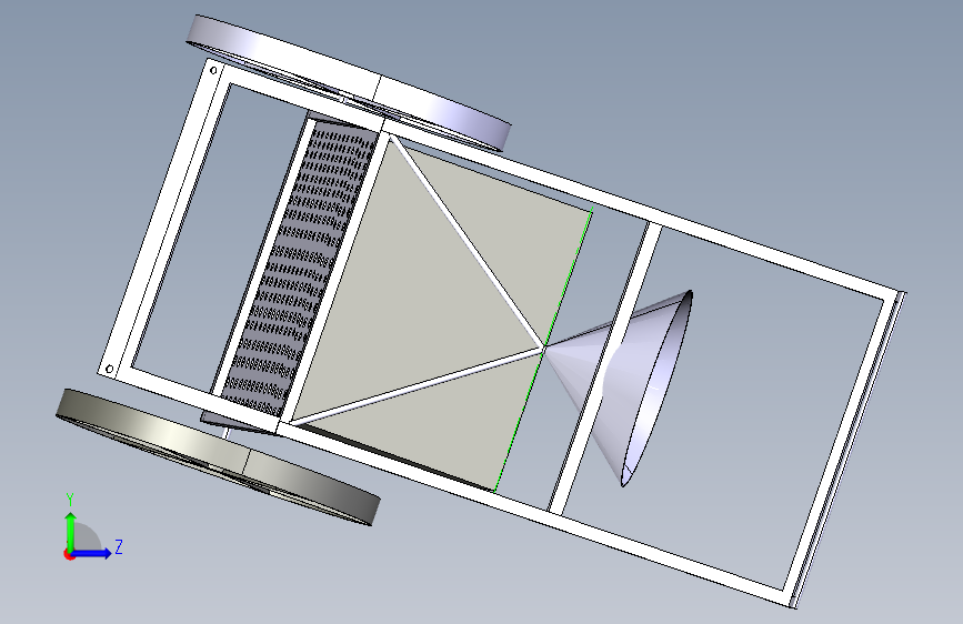 除草施肥机的设计 3d机械模型图纸 Catia STEP 左侧视图