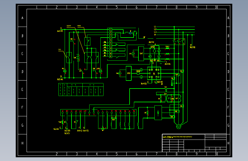 64-250KW柴油发电机微机自动化机组控制电路图一