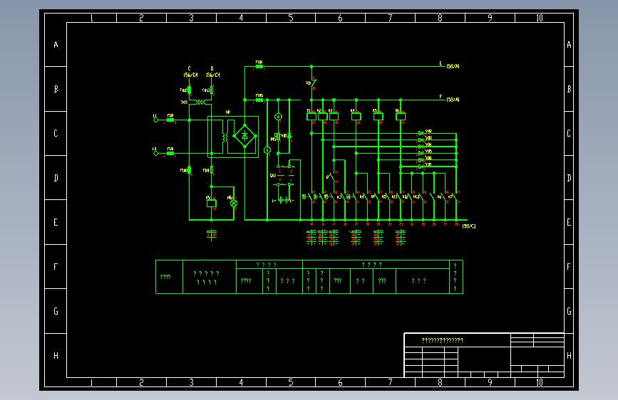 柴油发电机控制屏控制电路图二