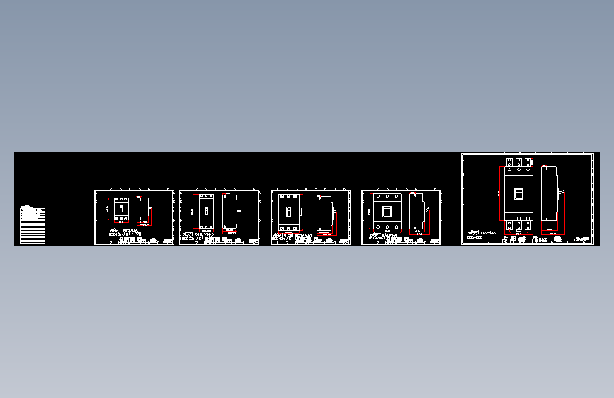 断路器DZ20外型尺寸