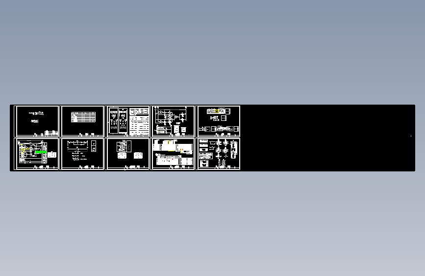某自备电厂发电机控制柜图纸