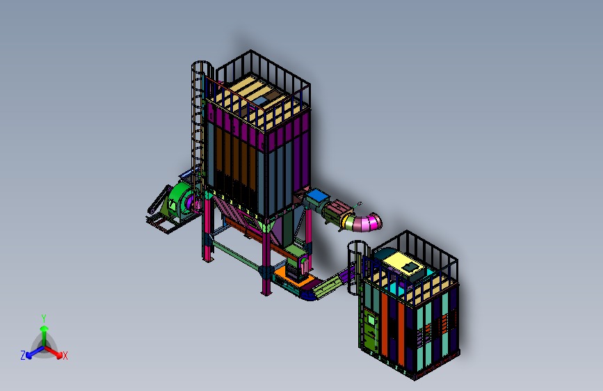 带自动集灰仓的除尘系统