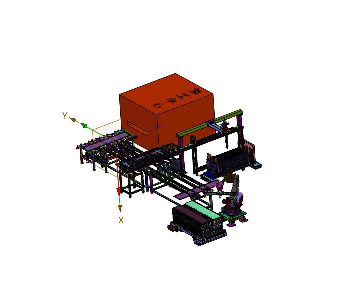 电梯门板壁板的柔性加工装置