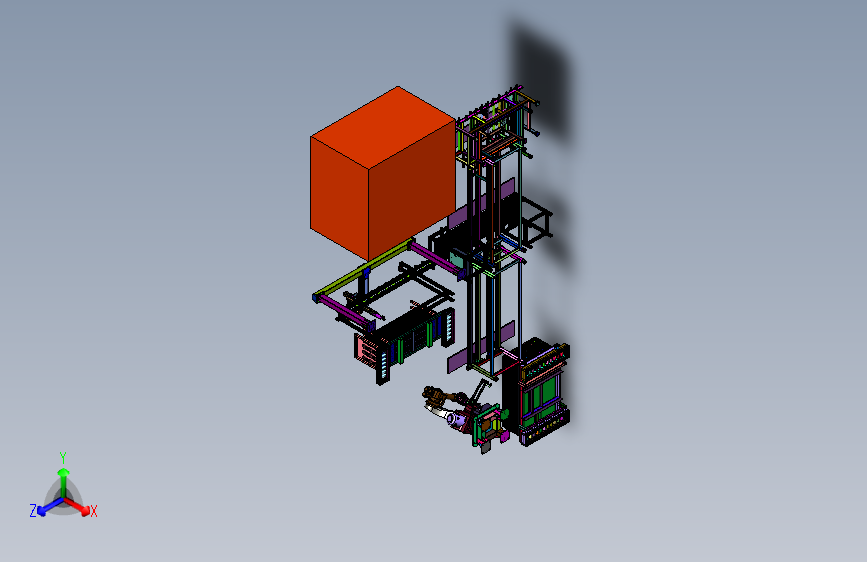 电梯门板壁板的柔性加工装置