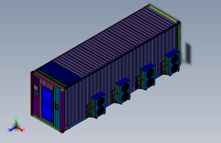 光伏储能的轻钢移动房屋