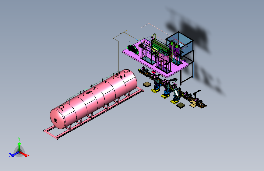 工业多级有害液体介质处理系统