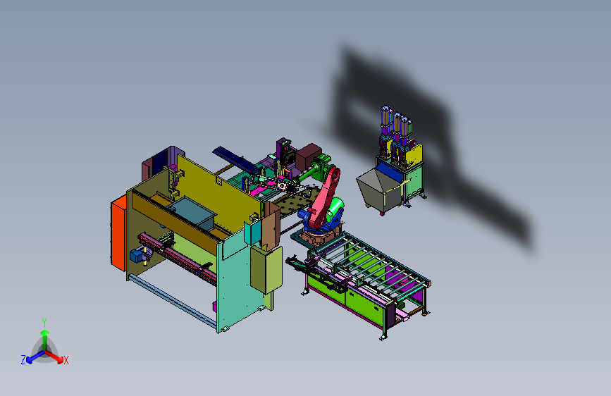 机器人折弯机取放料装置