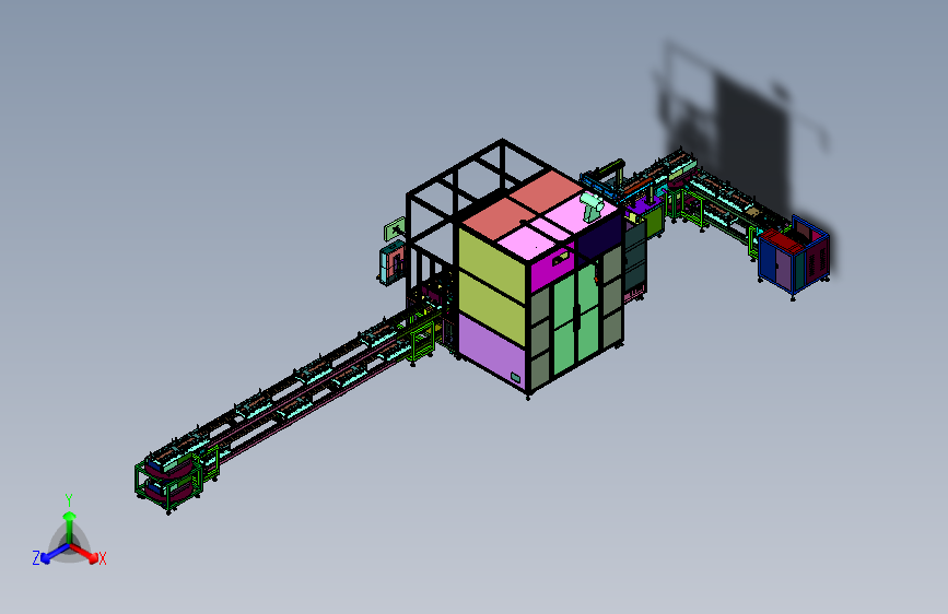 电池组装模组设备的流水线