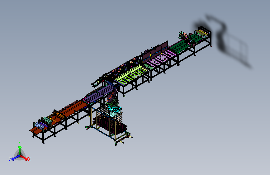 电梯门板铆接生产线