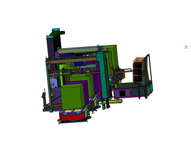 托盘码垛附角覆膜包装线