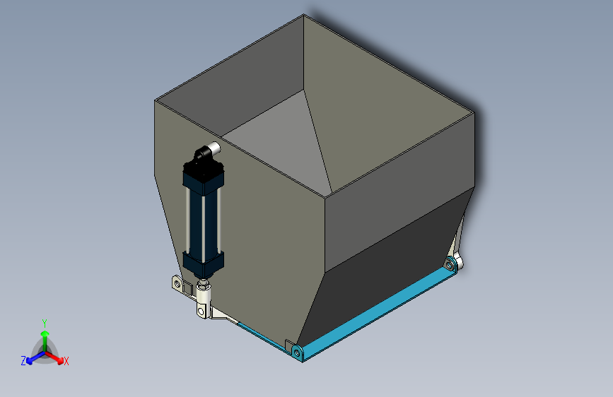 仓门自动开启缓冲料斗