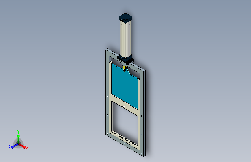超薄型单气缸插板阀