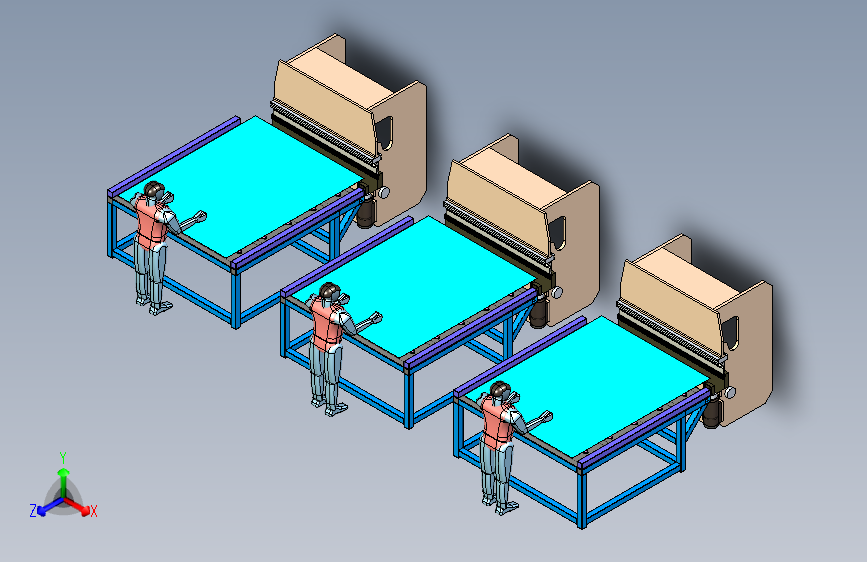 大型门板折弯辅助工作站设计