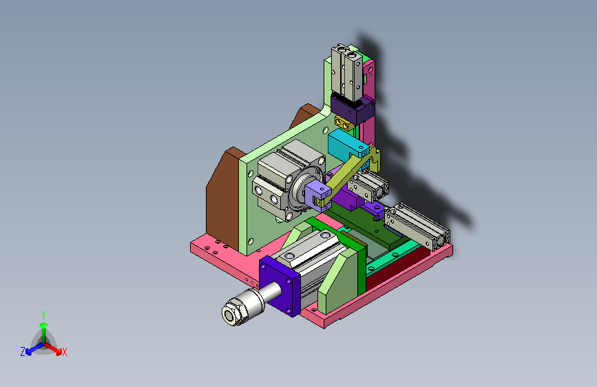 带横移送夹切插机构