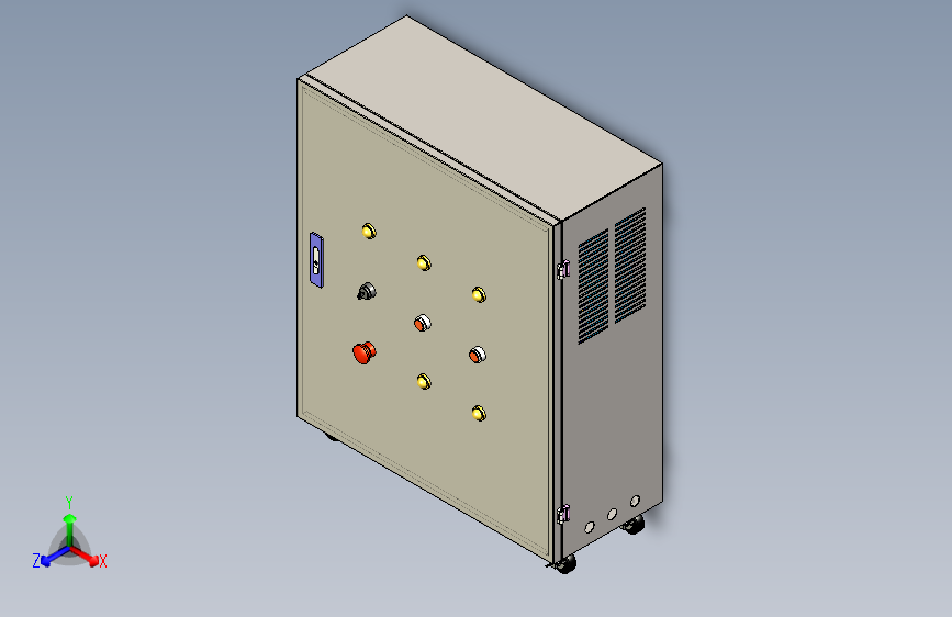 电控柜设计模型图