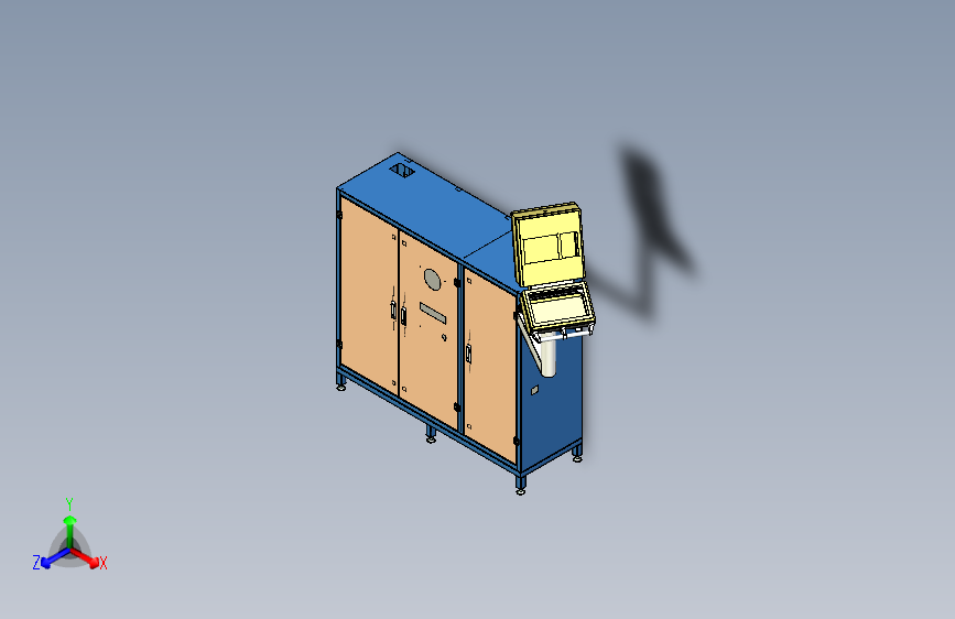 电气操作柜三维设计