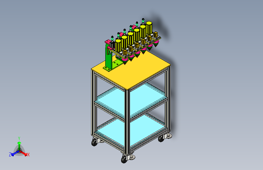 多工位气动打孔工装