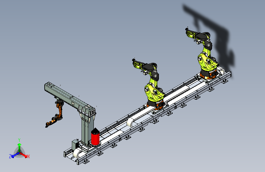 多机器人共用轨道设计