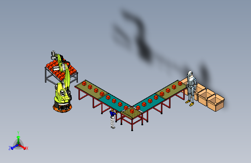 供货运输打包一体化生产线