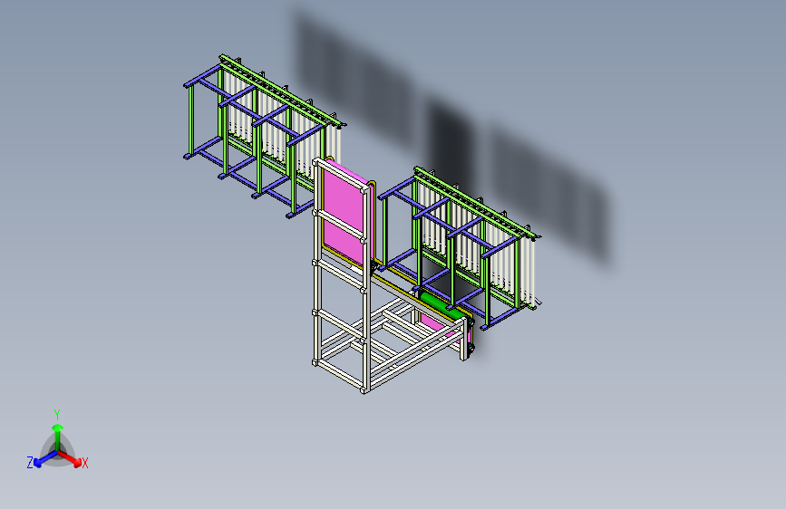滚筒与皮带混合输送线设计