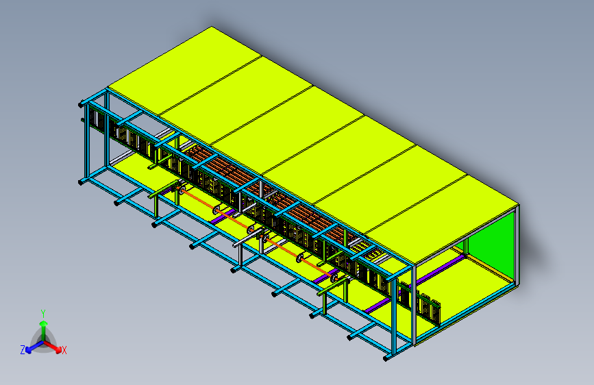 烘烤食品悬挂风干冷却设备