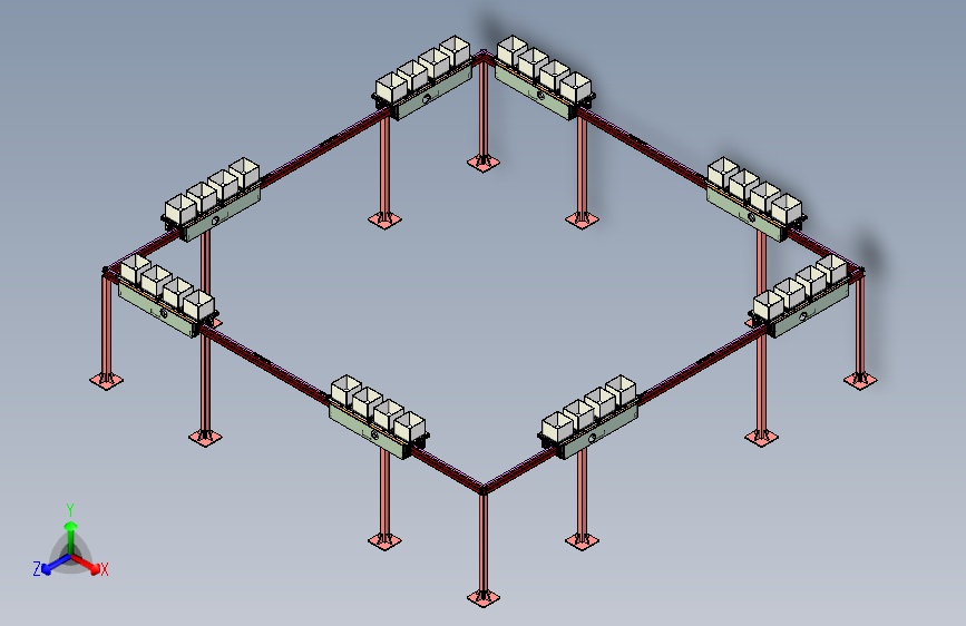 框架轨道输送小车设计