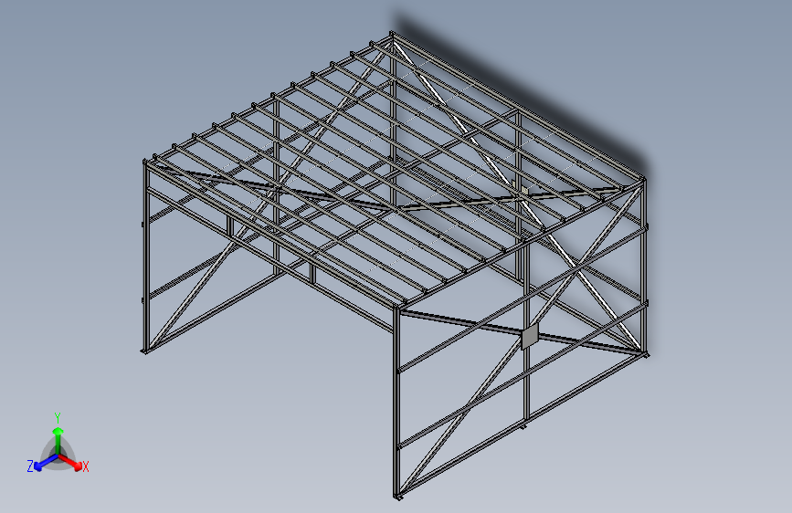 垃圾池钢结构雨棚