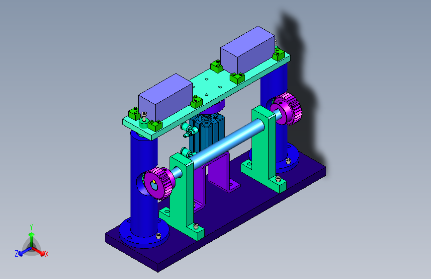 气缸顶升同步机构顶升机构
