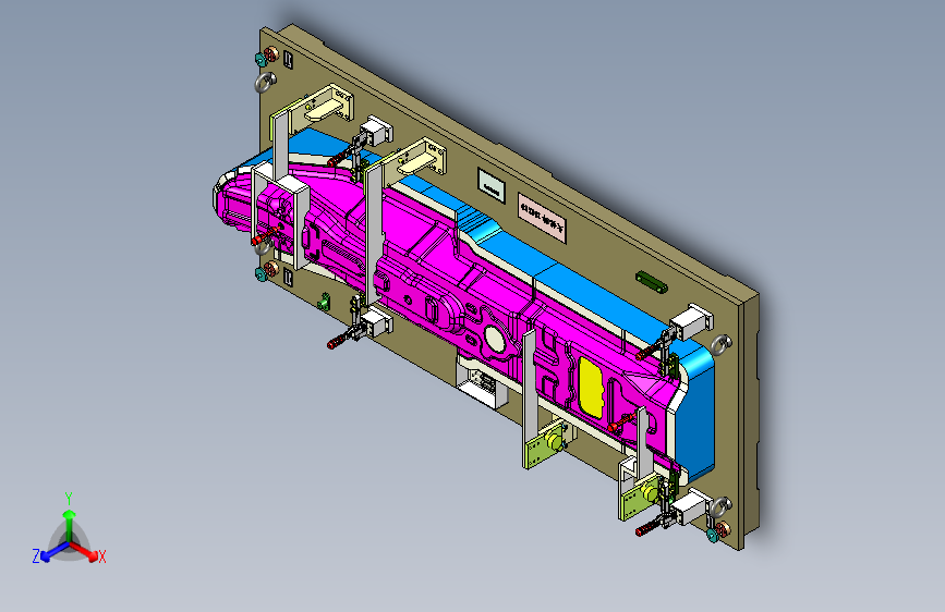 汽车底部钣金冲压件检具设计