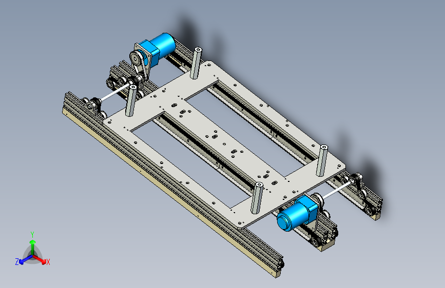 双通道载具流线