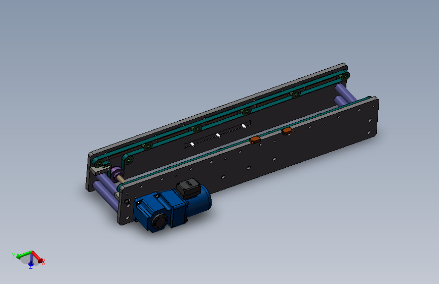 1米0.18米双皮带输送机构