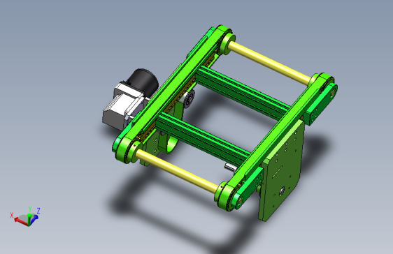 0.58米双带输送机构