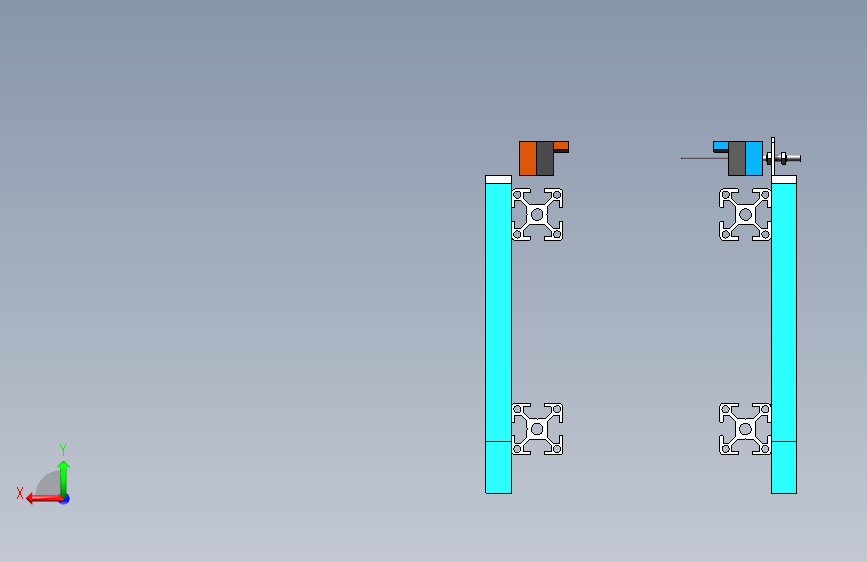 1.5米双链条输送机构