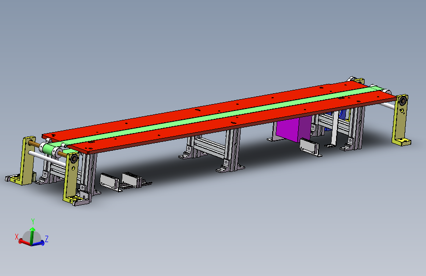 1.123米0.4米皮带机架图纸