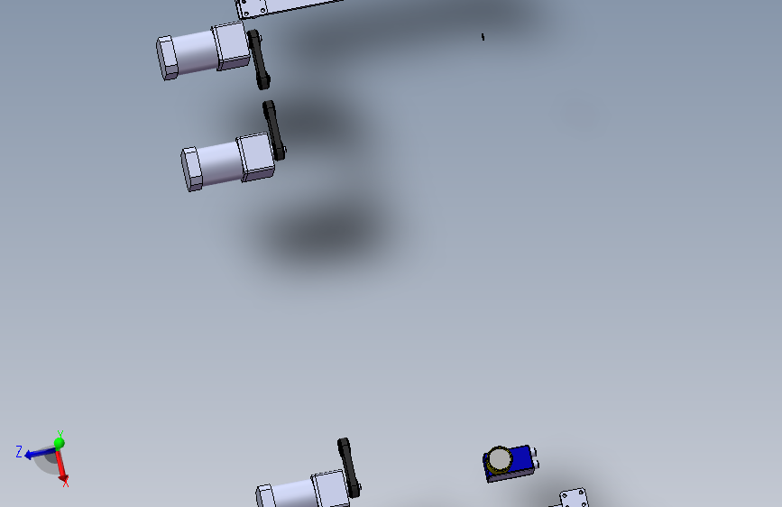 三段皮带输送机构
