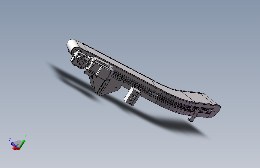 转弯带式输送机构