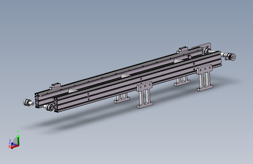 2米链条输送机构