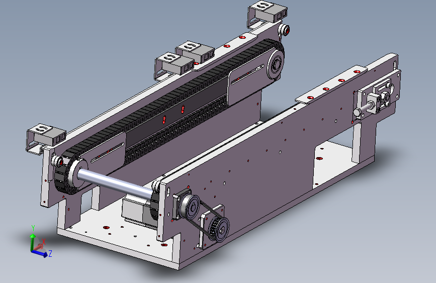0.76米0.25米双带输送机构