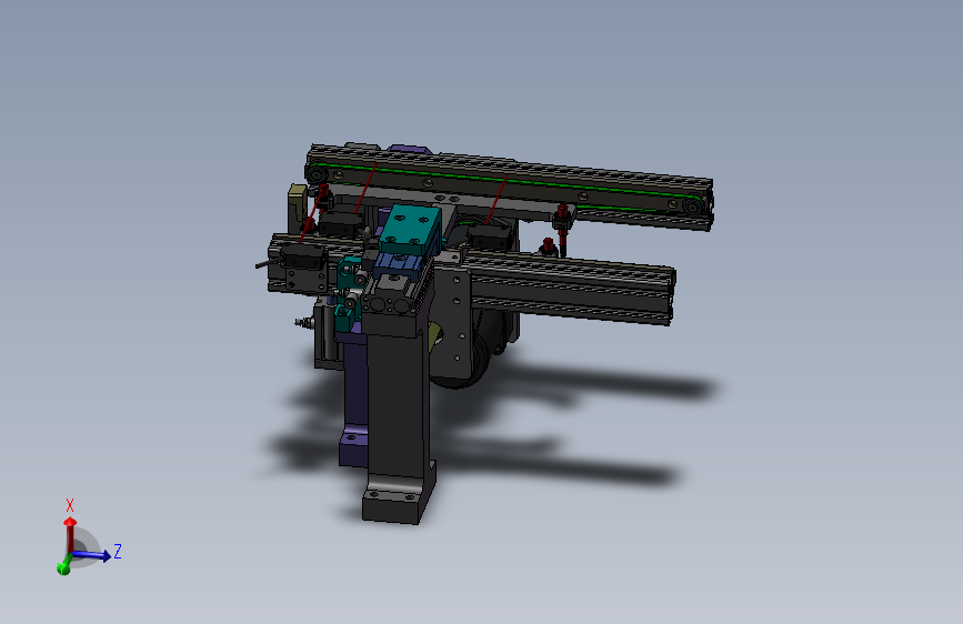 0.329米双带输送机构