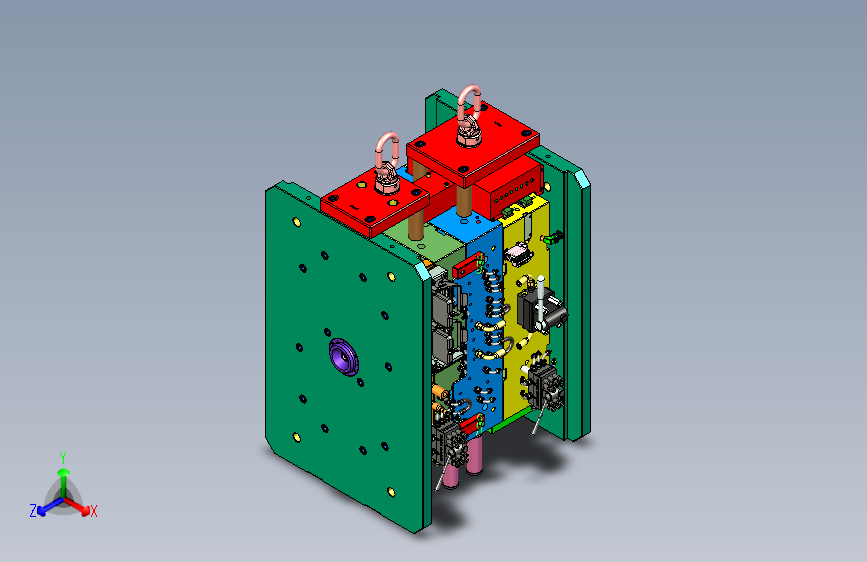 蔚来汽车把手检修板塑胶模具