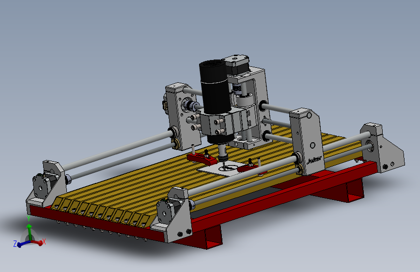 cnc-608桌面数控车床3D数模图纸 Solidworks设计