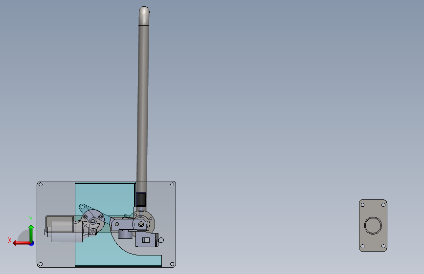 电瓶车旋转门模型 358124