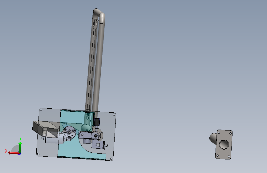 电瓶车旋转门模型 358124