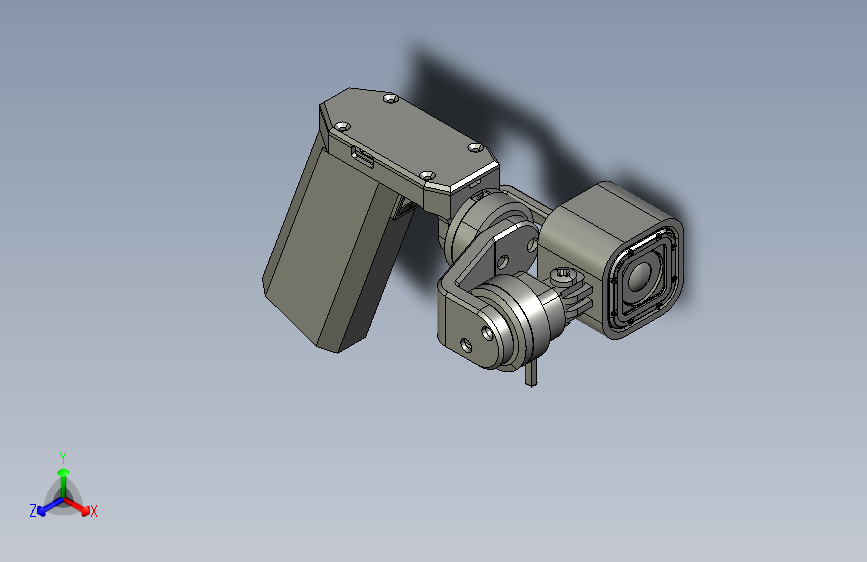 手持gopro运动相机云台支架设计 1398785
